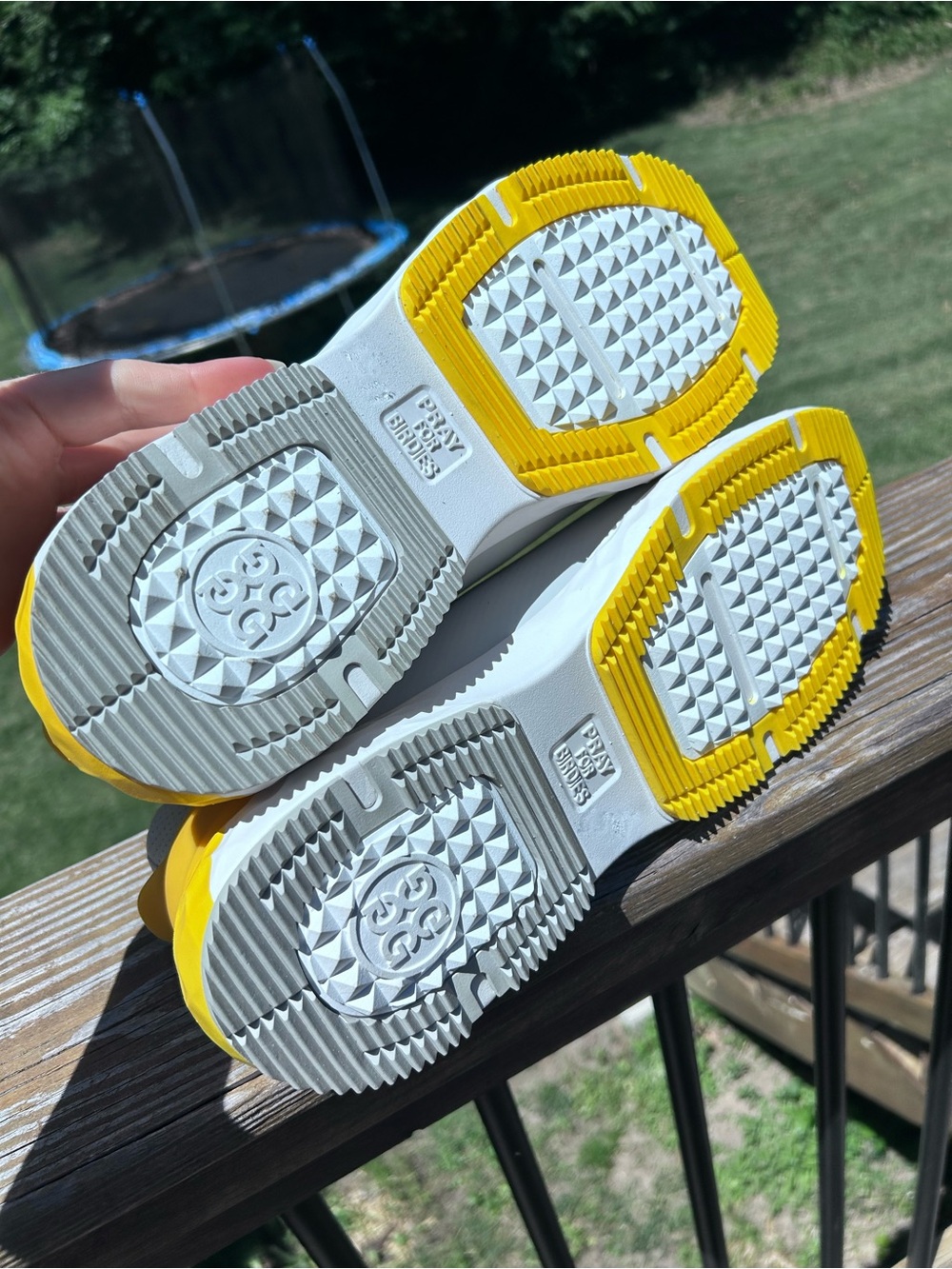 G/FORE Men's G/DRIVE Spikeless Golf Shoes in Grey/ Yellow size 11 - Picture 6 of 6